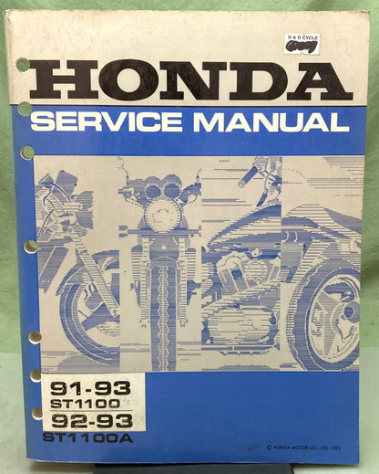 Genuine Honda 61MY302 ST1100 ST1100A Service Manual 1992