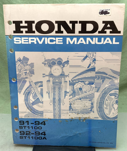 Genuine Honda 61MY303 ST1100 ST1100A Service Manual 1993