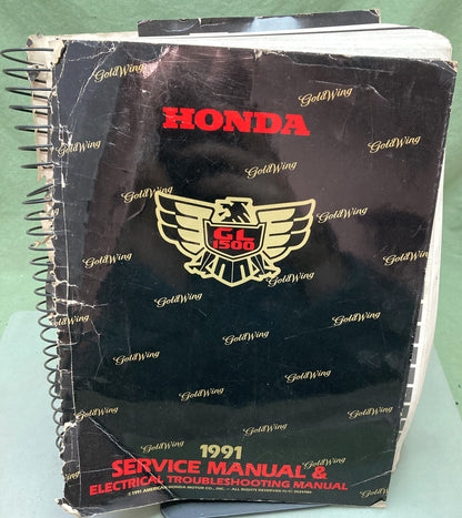 Genuine Honda 61MW500-AH GL1500 Service/Electrical Troubleshooting Manual 1991