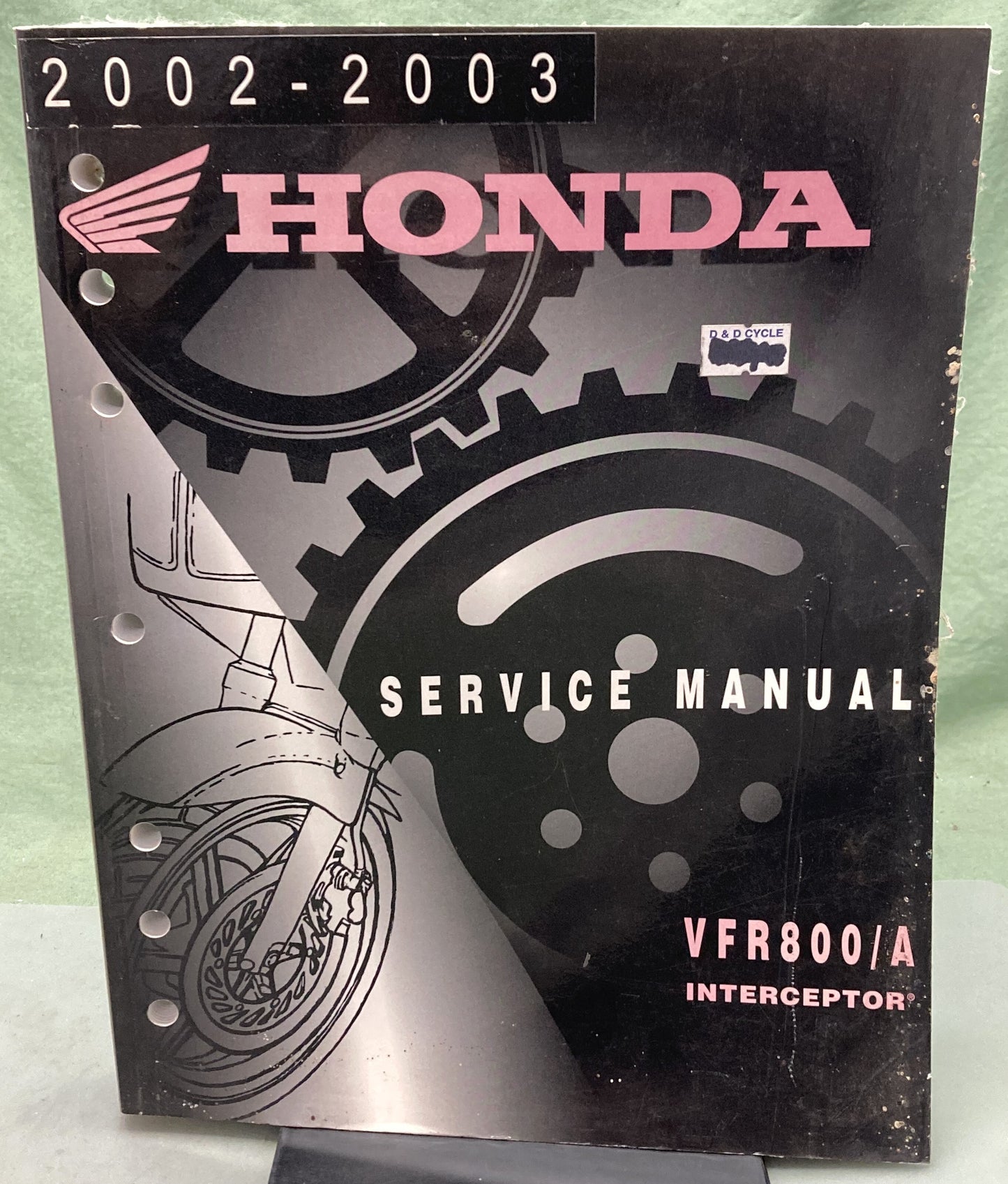 Genuine Honda 61MCW01 VFR800/A Interceptor Service Manual '02-'03