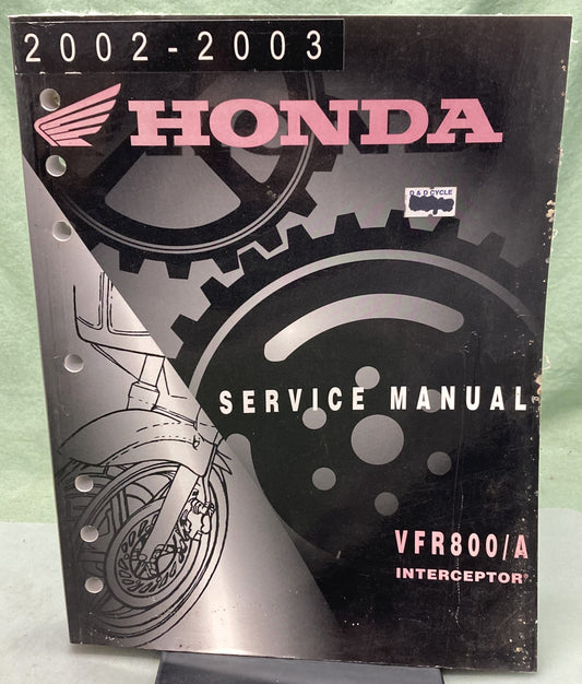 Genuine Honda 61MCW01 VFR800/A Interceptor Service Manual '02-'03