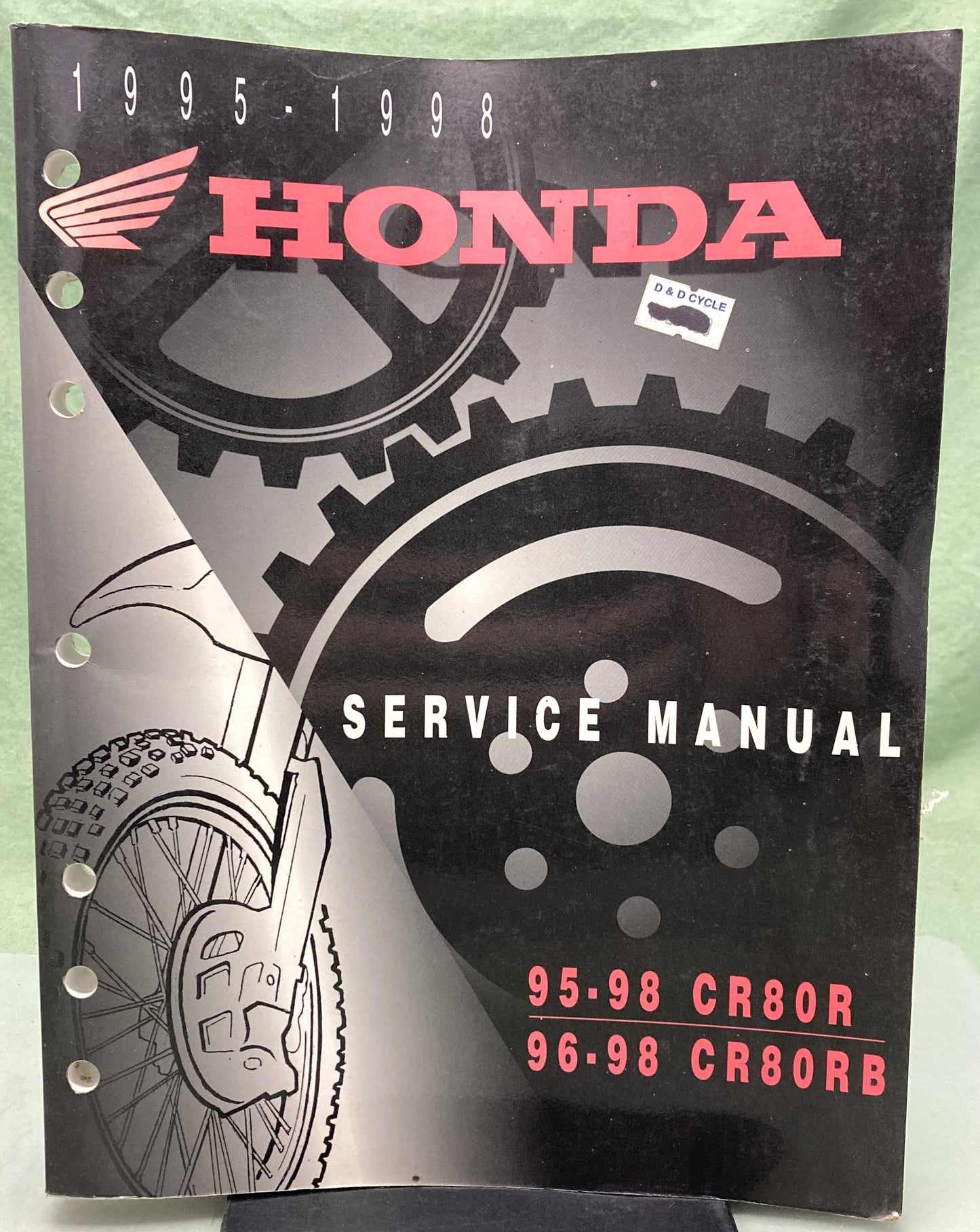 Genuine Honda 61GBF03 CR80R CR80RB Service Manual '95-'98