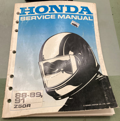 Genuine Honda 61CS900 Z50R Service Manual 1987