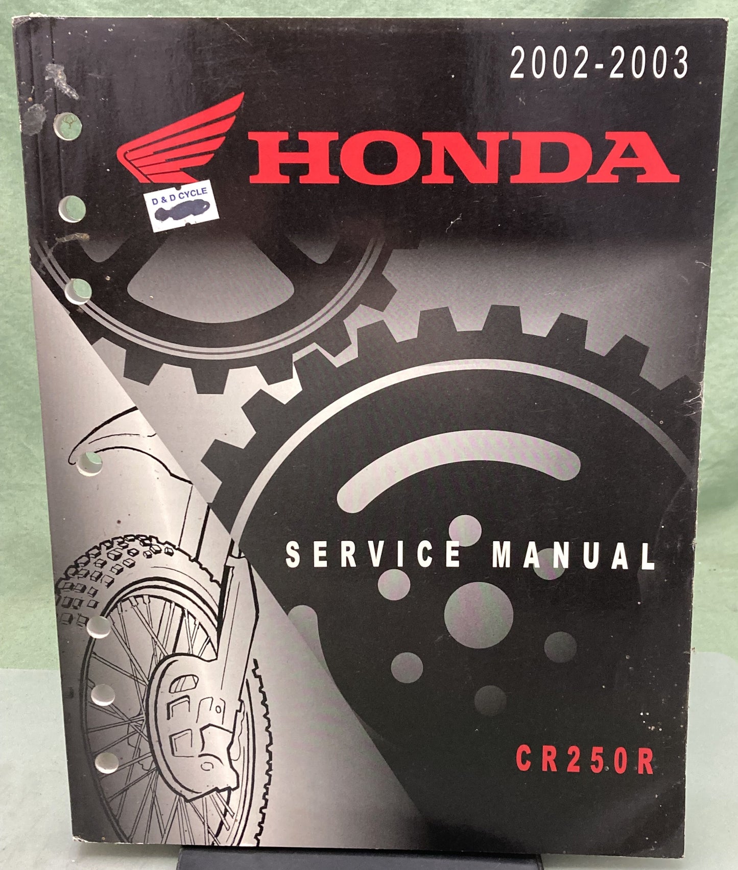 Genuine Honda 61KZ371 CR250R Service Manual 2002-2003