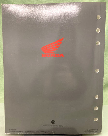 Genuine Honda 61MEY01 CRF450X Service Manual 2005-2006