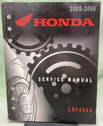 Genuine Honda 61MEY01 CRF450X Service Manual 2005-2006