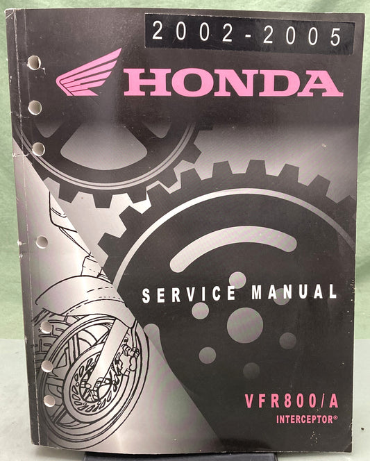Genuine Honda 61MCW03 VFR800/A Interceptor Service Manual 2002-2005
