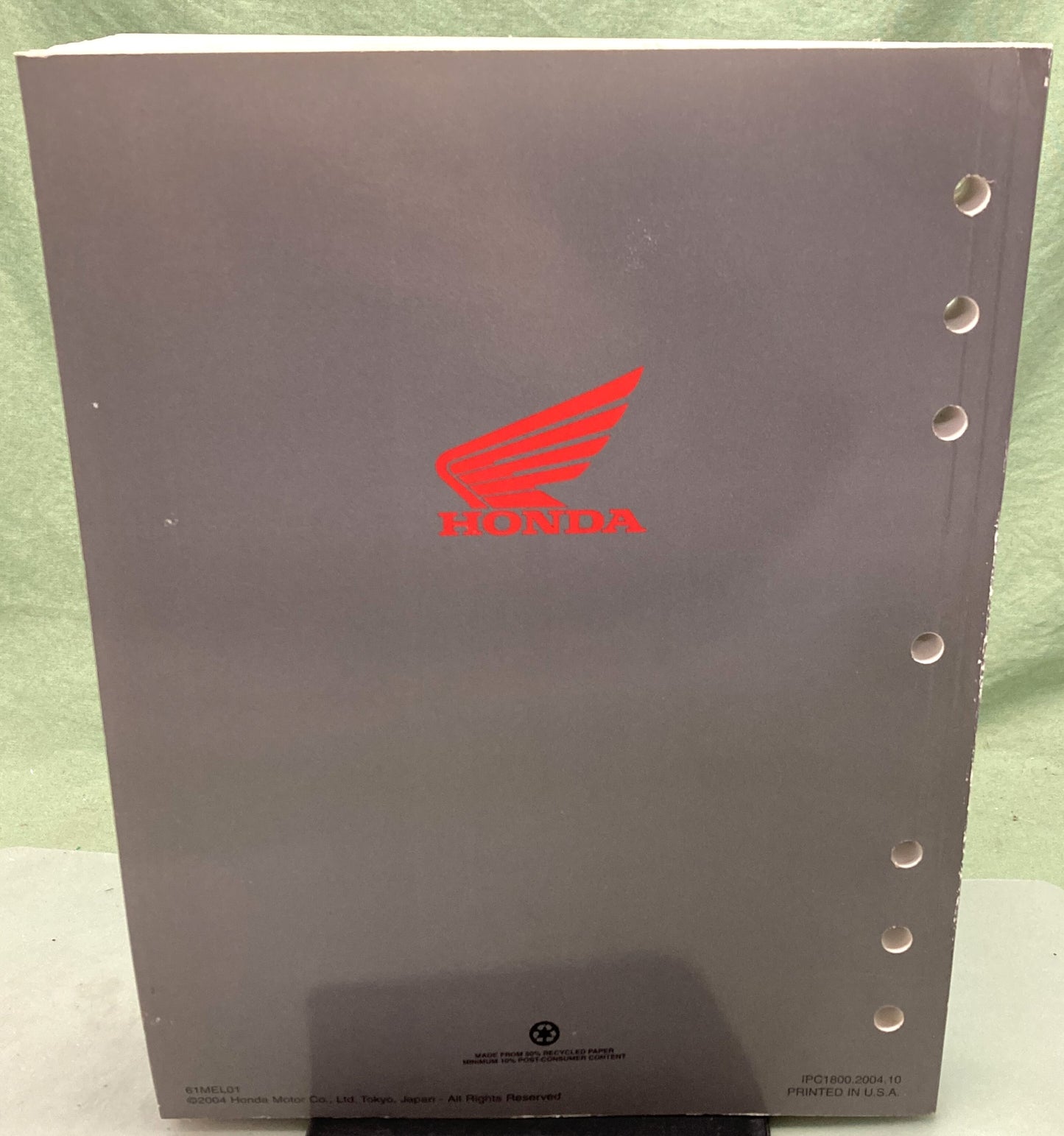 Genuine Honda 61MEL01 CBR1000RR Service Manual '04-'05