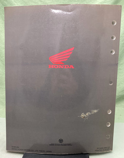 Genuine Honda 61MCJ30 CBR954RR Service Manual 2002