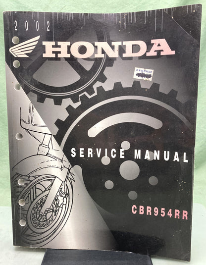 Genuine Honda 61MCJ30 CBR954RR Service Manual 2002