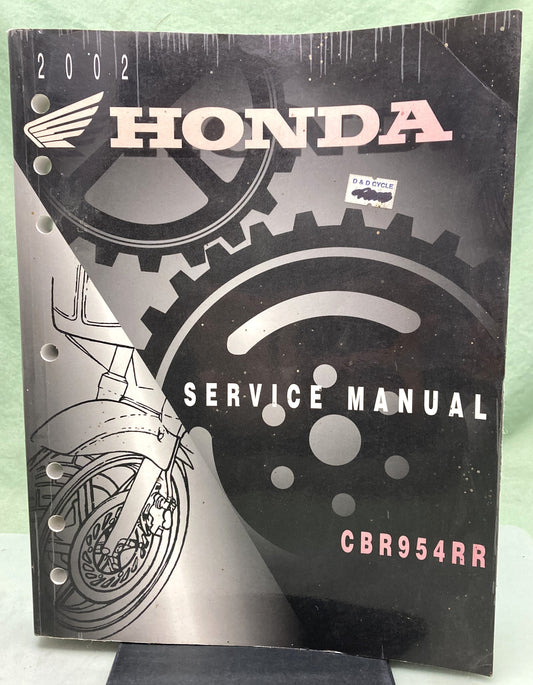 Genuine Honda 61MCJ30 CBR954RR Service Manual 2002