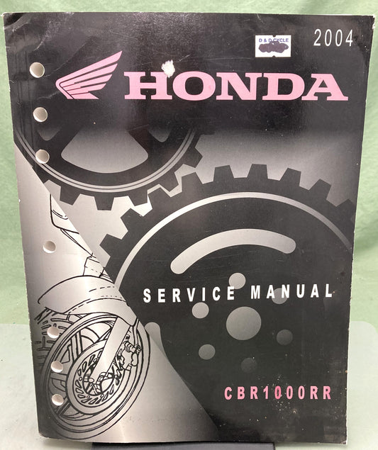 Genuine Honda 61MEL00 CBR1000RR Service Manual 2004