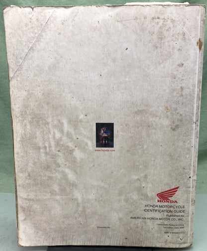 Genuine Honda 2GMAS00-AH Motorcycle Identification Guide 1959-2000