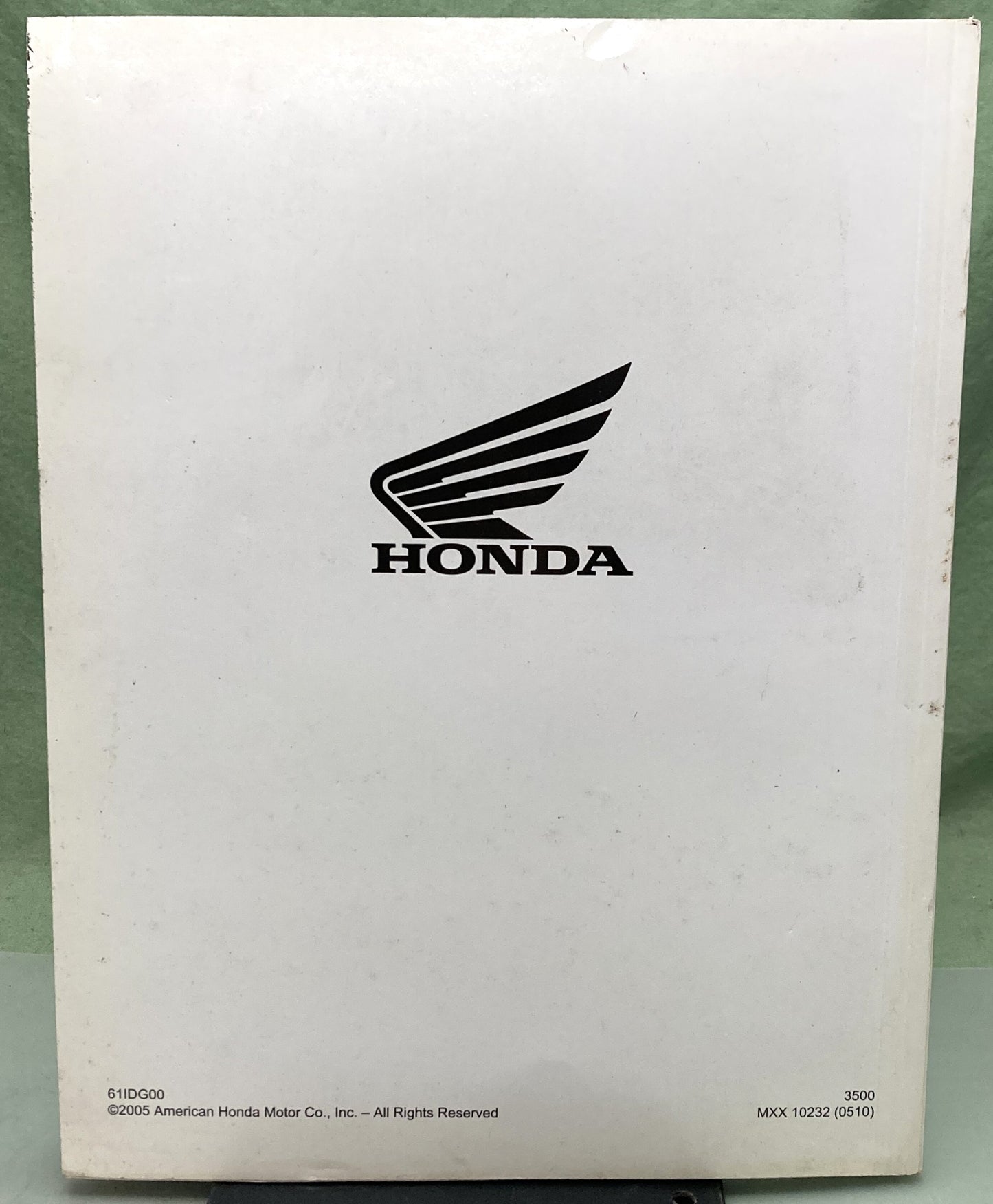 Genuine Honda 61IDG00 Motorcycle Identification Guide 2001-2005