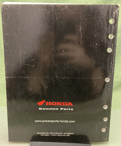 Genuine Honda 00X07-HMC-A01 Dealer Parts Price List 2007