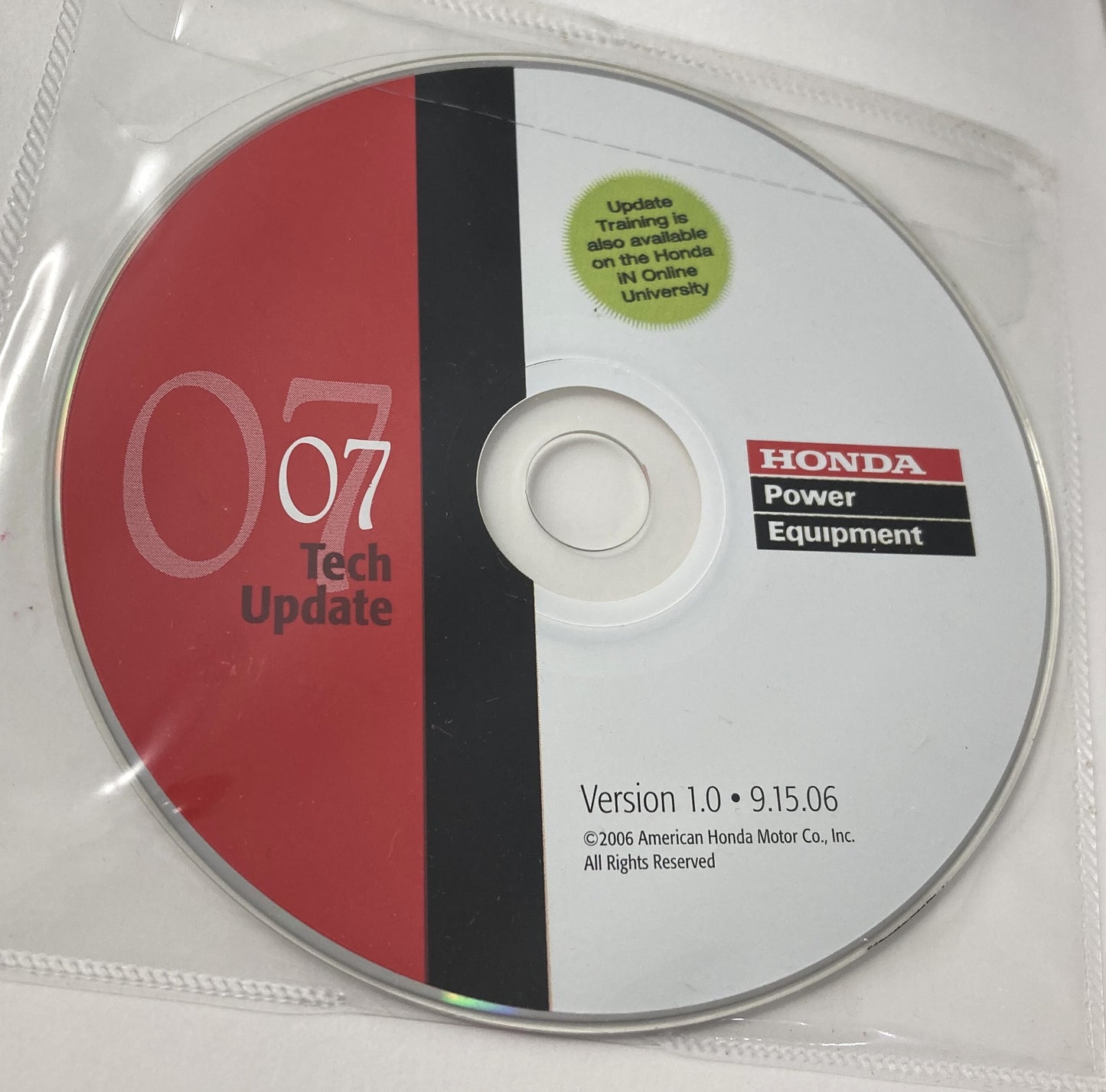 Genuine Honda Power Equipment Tech Update 2007