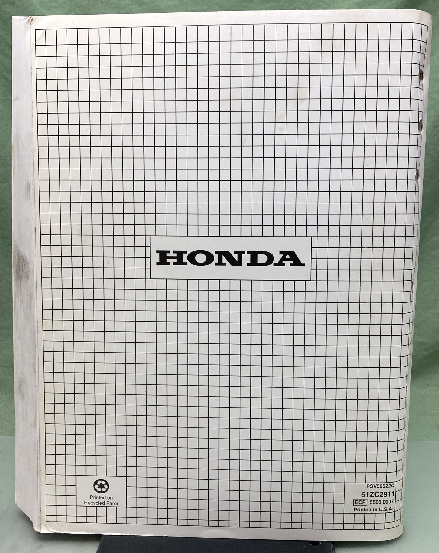 Genuine Honda 61ZC2911 Generators Troubleshooting Manual 2000