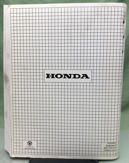 Genuine Honda 61ZC2911 Generators Troubleshooting Manual 2000
