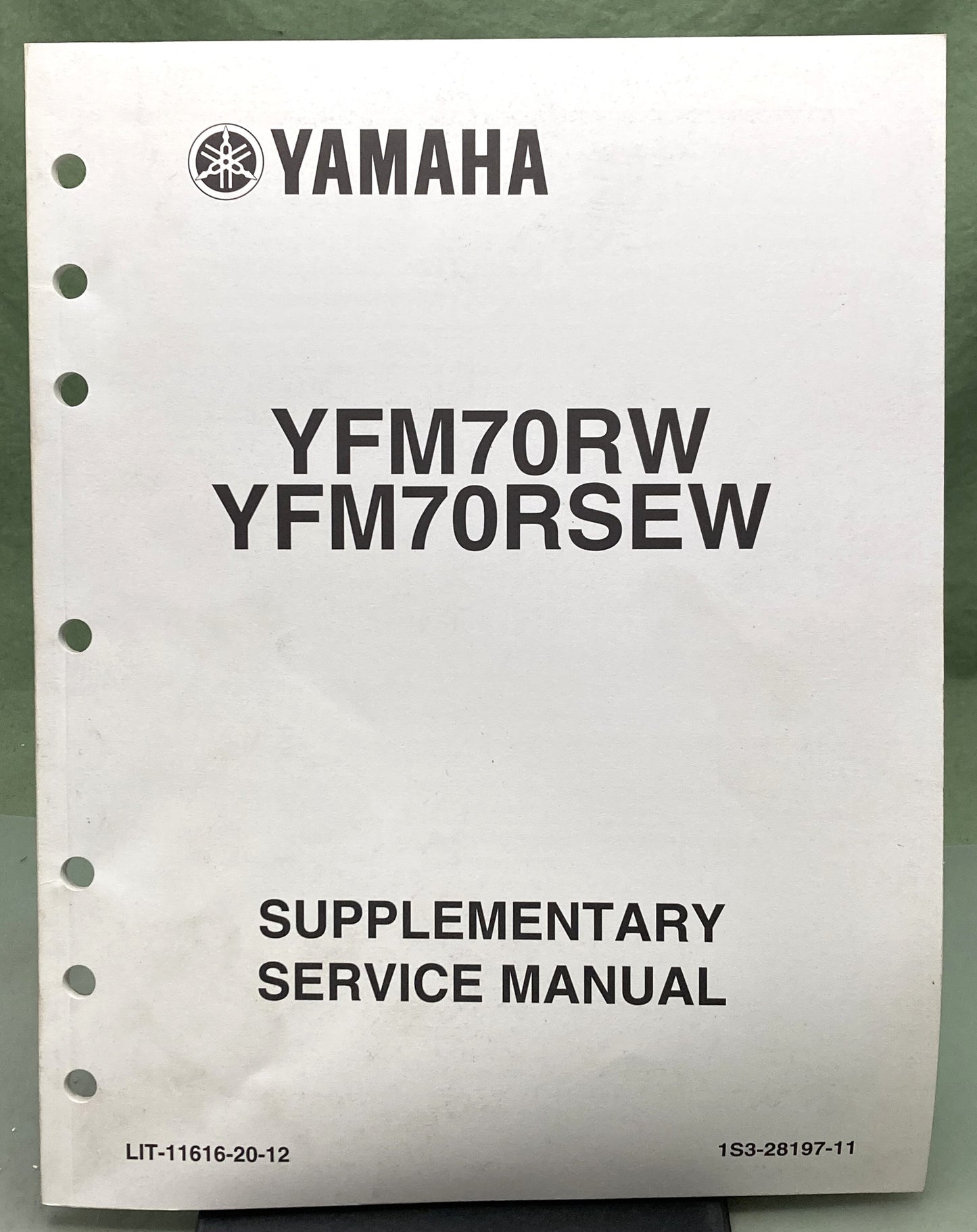 Genuine Yamaha LIT-11616-20-12 YFM70RW, YFM70RSEW Supp. Service Manual 2006