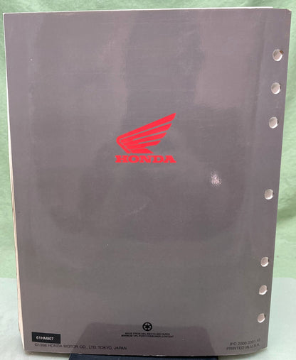Genuine Honda 61HM807 TRX250 Fourtrax Recon Service Manual 2000