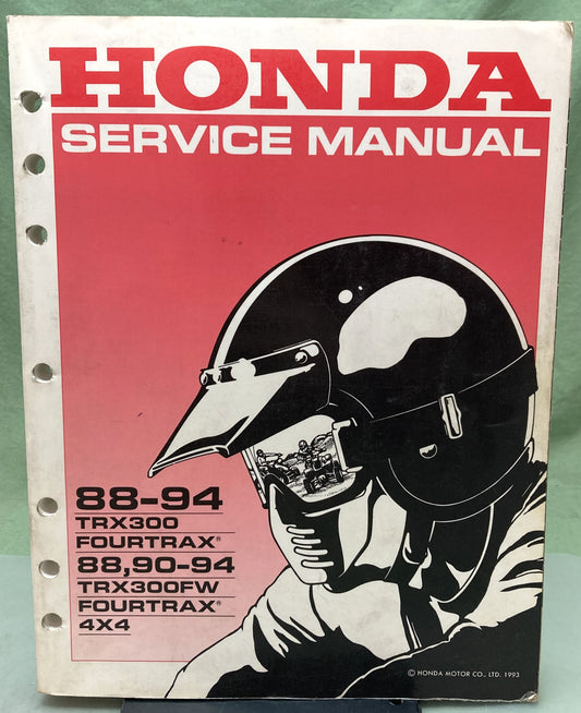 Genuine Honda 61HC406 TRX300 TRX300FW Service Manual 1992