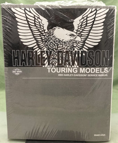 Harley Davidson 99483-03A Touring Models Service Manual 2003 New Genuine