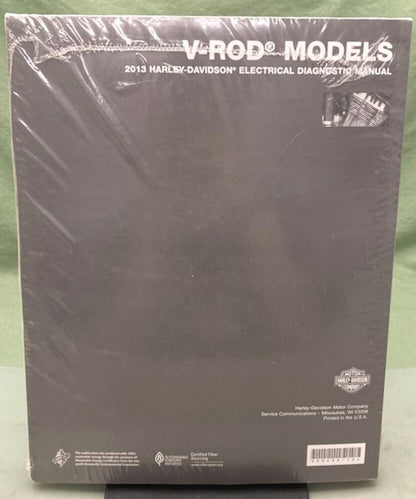 Harley Davidson 99499-13 V-Rod Models Electrical Diagnostic Manual 2013 New Gen.