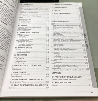 Harley Davidson 99601-15 Trike Models Service Manual Supplement 2015 New Gen.