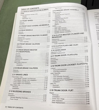Harley Davidson 99601-15 Trike Models Service Manual Supplement 2015 New Gen.