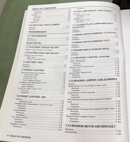 Harley Davidson 99601-15 Trike Models Service Manual Supplement 2015 New Gen.