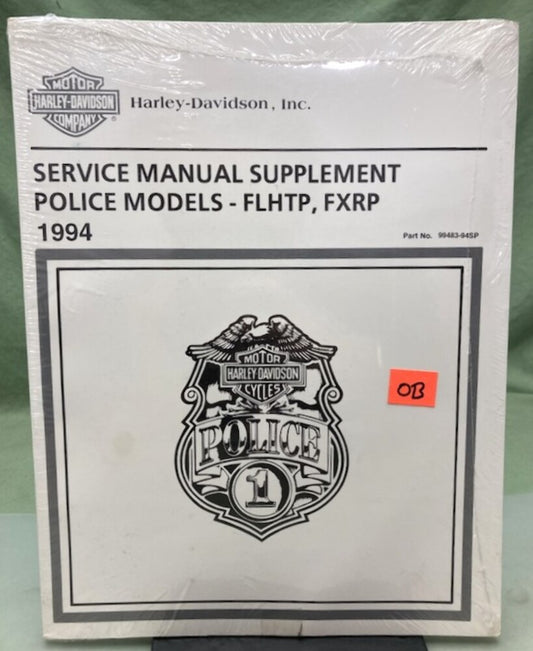 Harley Davidson 99483-94SP Police Models Service Manual Supplement 1994 New Gen.