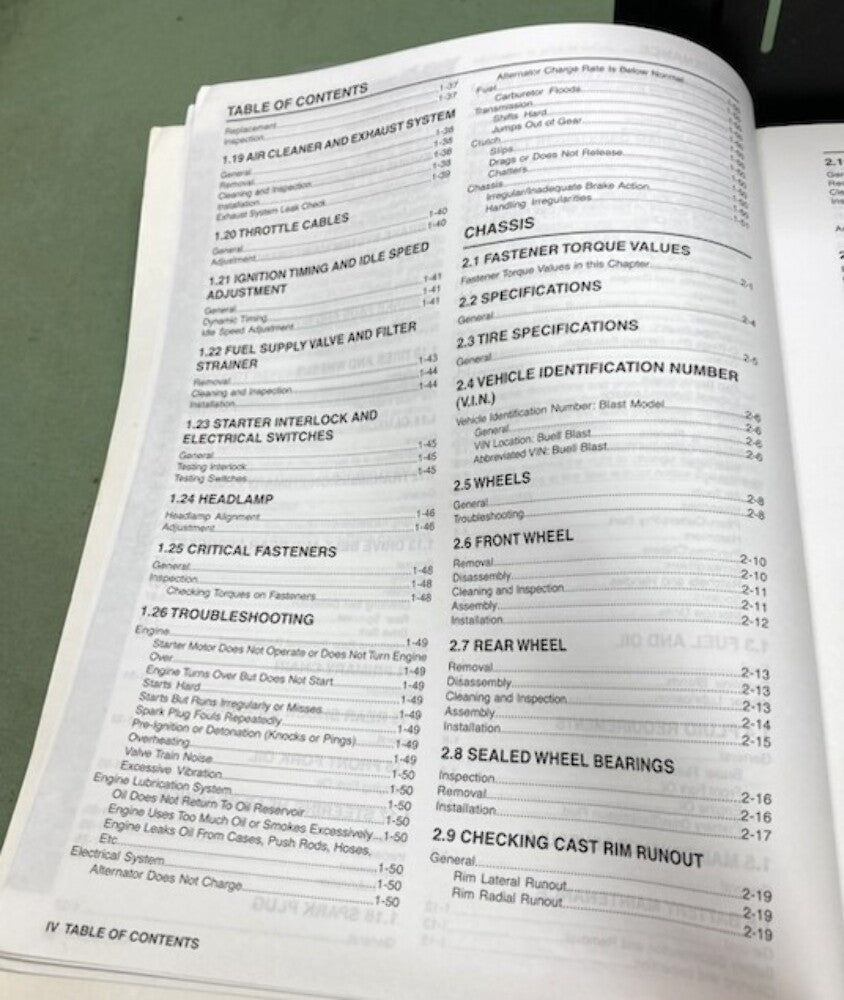 Buell 99492-10Y P3 Blast Model Factory Manual 2010 New Genuine