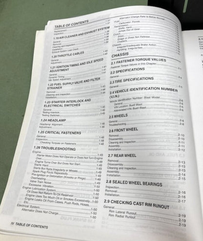 Buell 99492-10Y P3 Blast Model Factory Manual 2010 New Genuine