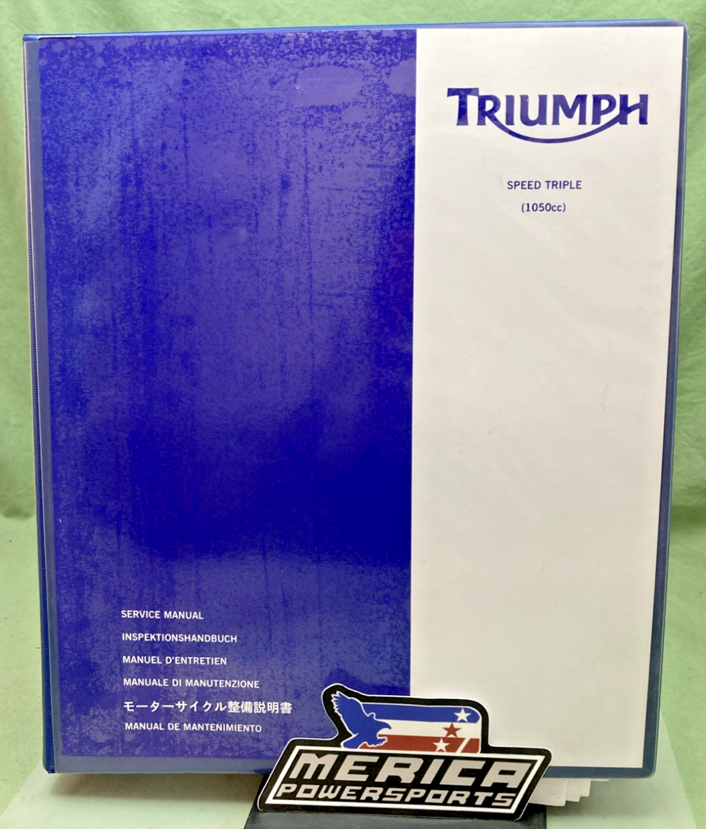 GENUINE TRIUMPH T3856260 SPEED TRIPLE 1050CC SERVICE MANUAL 2010