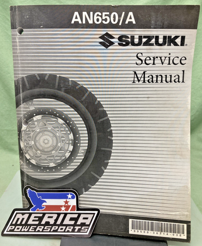 GENUINE SUZUKI 99500-36114-03E AN650/A SERVICE MANUAL 2003