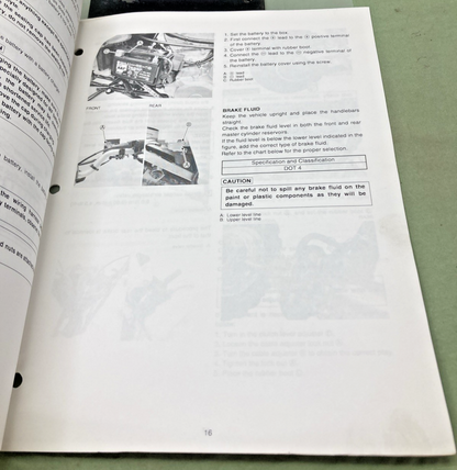 GENUINE SUZUKI 99505-01046-03E LT-R450K6 ASSEMBLY AND PRE DELIVERY SERVICE GUIDE