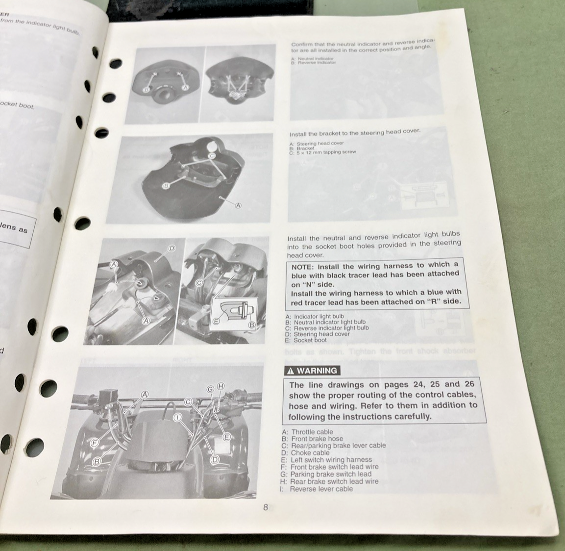 GENUINE SUZUKI 99505-01072-03E LT-F250K2 ASSEMBLY AND PRE DELIVERY SERVICE GUIDE