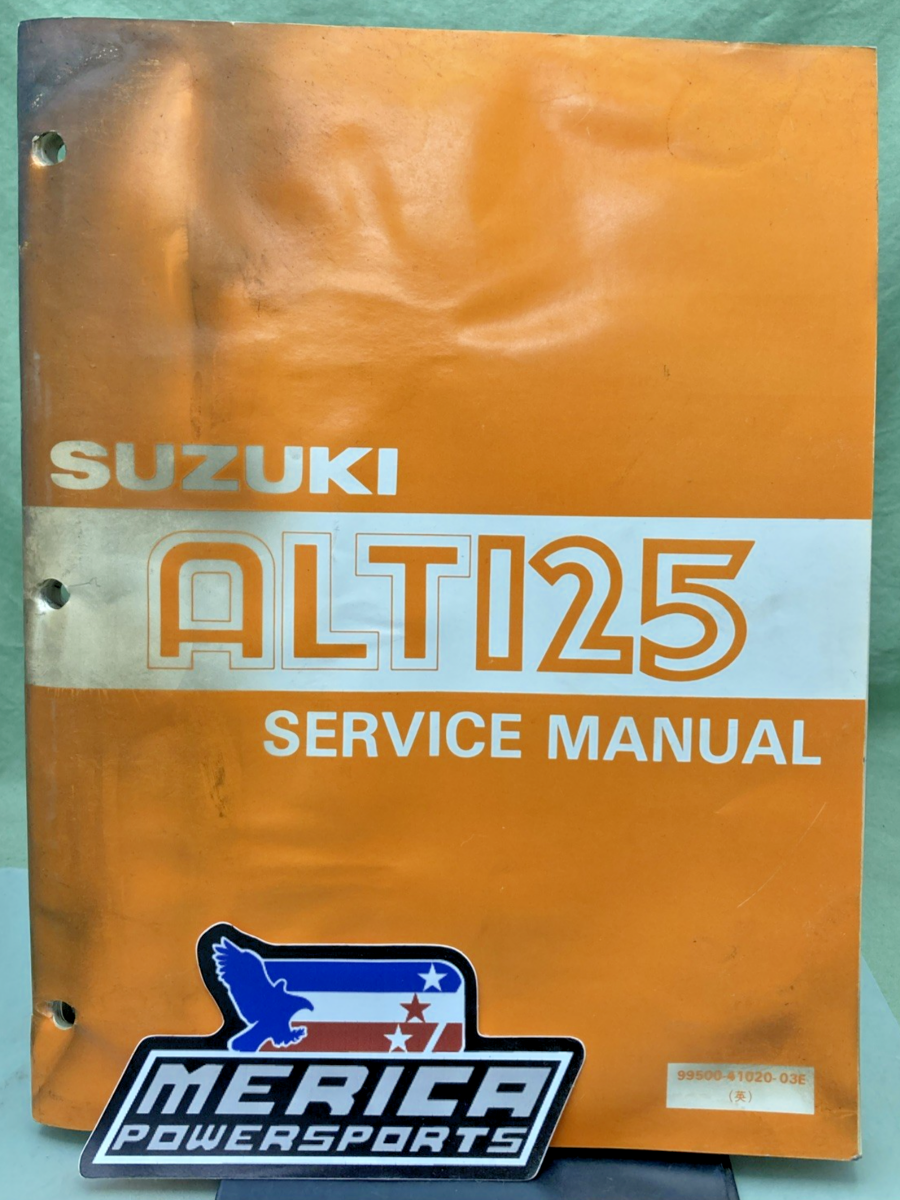 GENUINE SUZUKI 99500-41020-03E ALT125 SERVICE MANUAL 1983