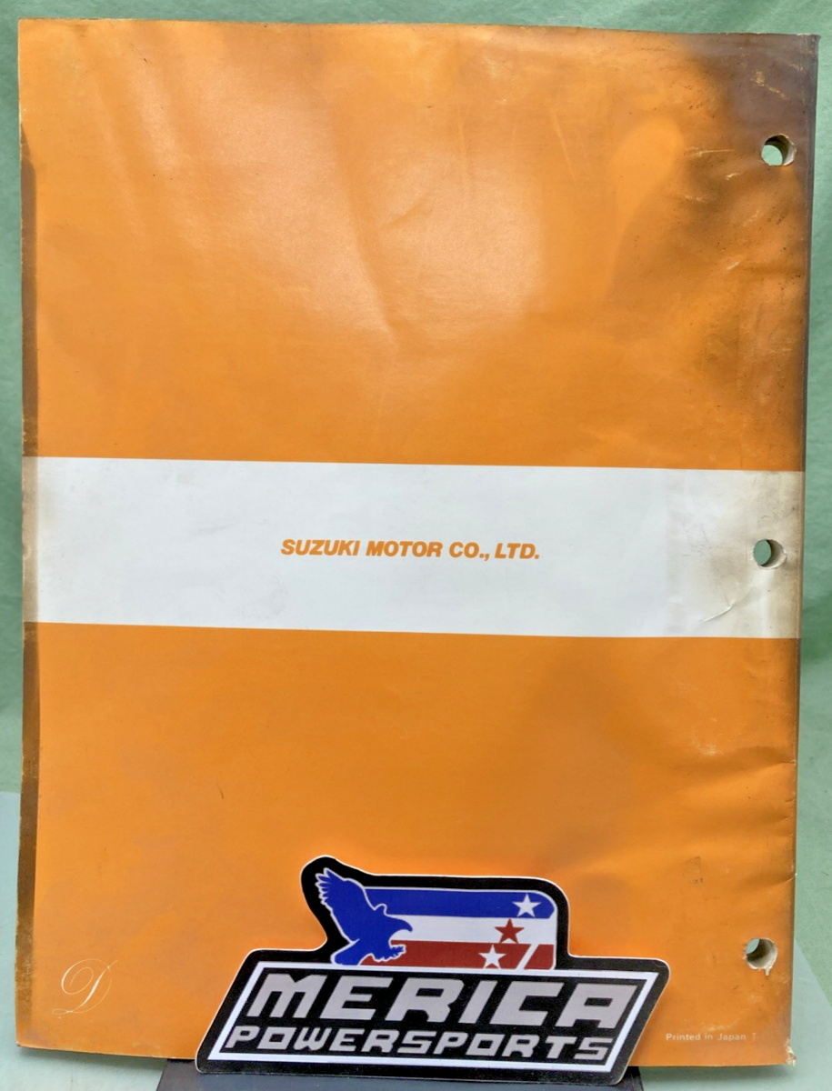 GENUINE SUZUKI 99500-41010-03E LT125 SERVICE MANUAL 1983