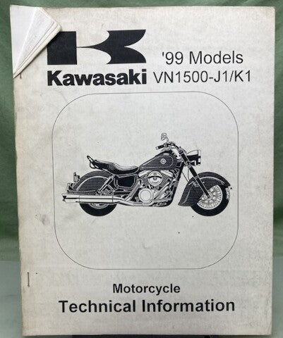 Kawasaki 99963-0064-01 VN1500-J1/K1 '99 Models Technical Information Genuine