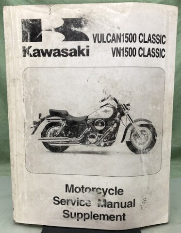 Kawasaki 99924-1229-51 Vulcan1500 Classic VN1500 Classic Service Manual Supp.