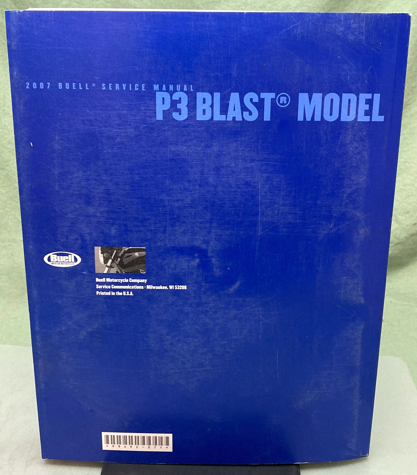 Genuine Buell 99492-07Y P3 Blast Model Service Manual 2007