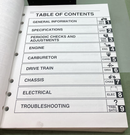 Genuine Yamaha LIT-11616-20-45 YFM40FBW Service Manual 2006