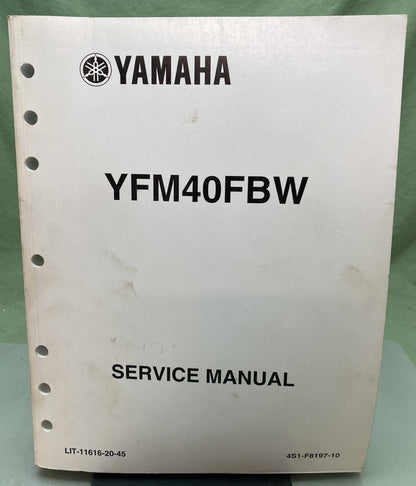 Genuine Yamaha LIT-11616-20-45 YFM40FBW Service Manual 2006