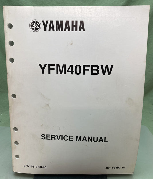 Genuine Yamaha LIT-11616-20-45 YFM40FBW Service Manual 2006