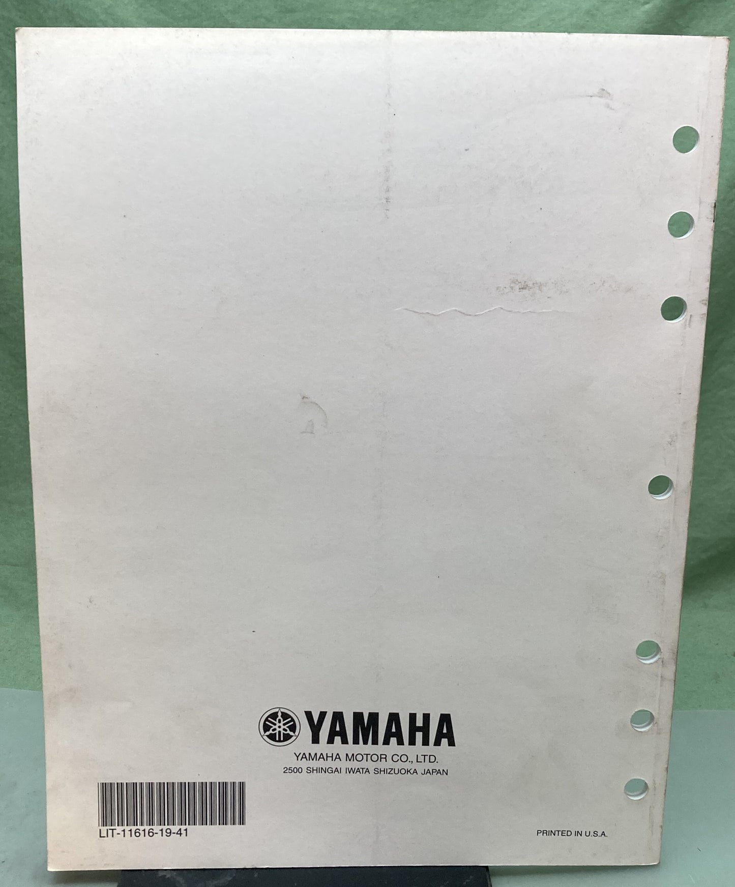 Genuine Yamaha LIT-11616-19-41 YXR66FAV Supp. Service Manual 2005