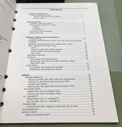 Genuine Yamaha LIT-11616-19-42 YFM45FXV Supp. Service Manual 2005