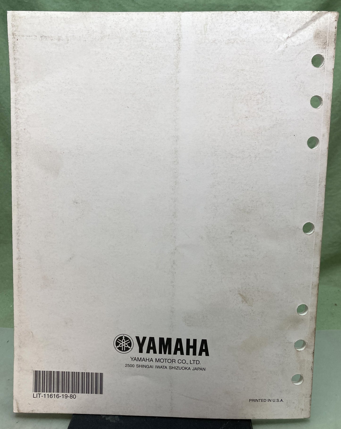 Genuine Yamaha LIT-11616-19-80 YFM35XV Service Manual 2005