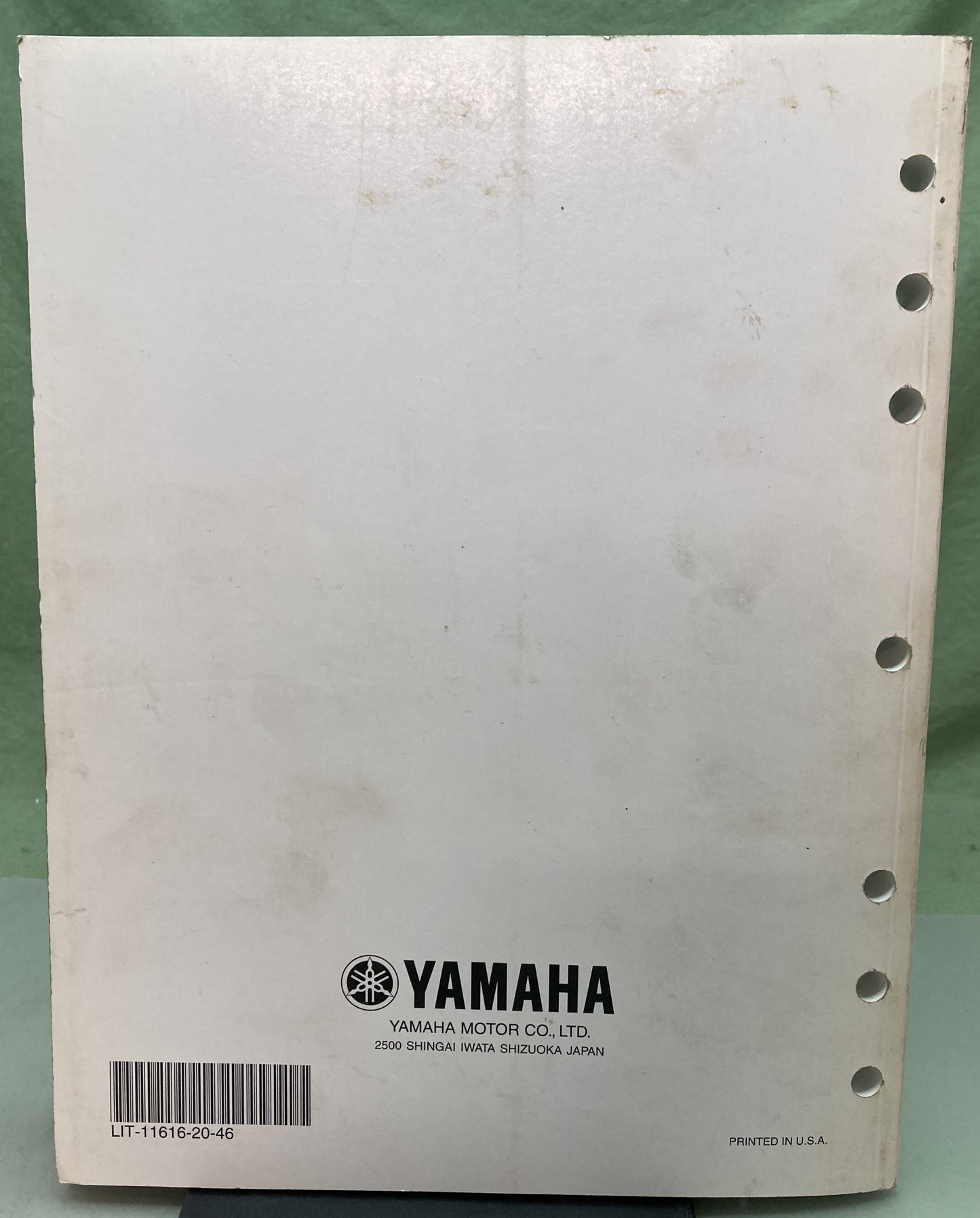 Genuine Yamaha LIT-11616-20-46 YFM35FGIW Service Manual 2006