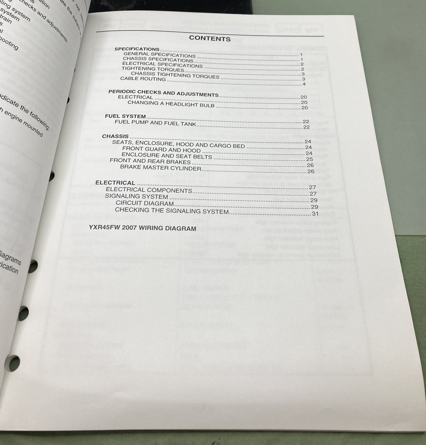 Genuine Yamaha LIT-11616-20-50 YXR45FW Supp. Service Manual 2006
